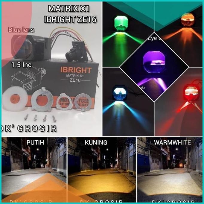 Biled Projector Matrix x1 Tipe Ibright ZE16 1.5inc All Weather 3 Color