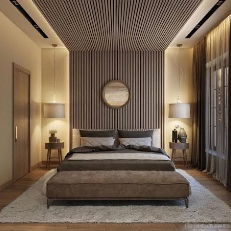 gh-45 WPC Wood Wall Panel PVC Dekorasi Dinding Wallpanel WoodPanel Stiker Hiasan Dinding Wallpaper O