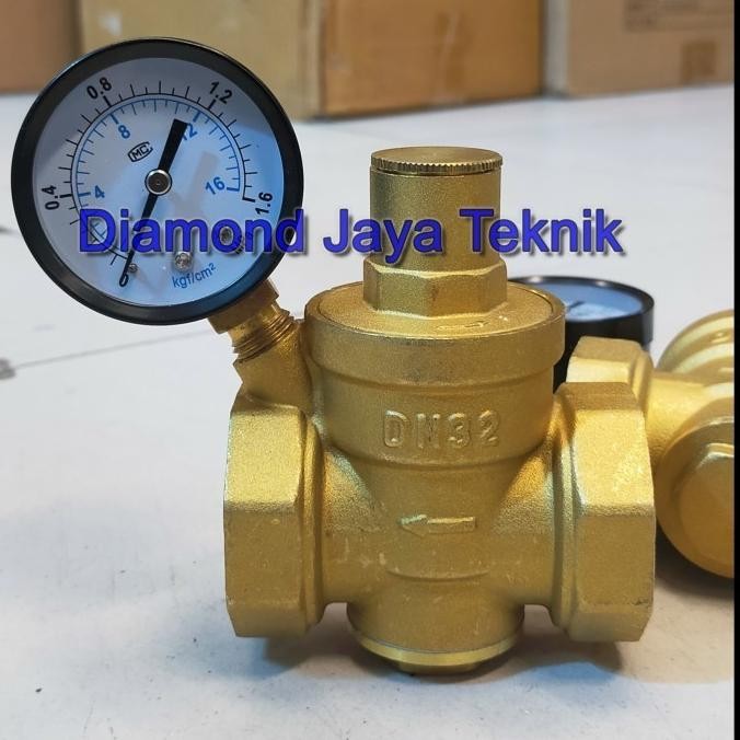 READY PRV 1" Inch Brass Kuningan DN25 / Pressure reducing Valve Drat Kuningan