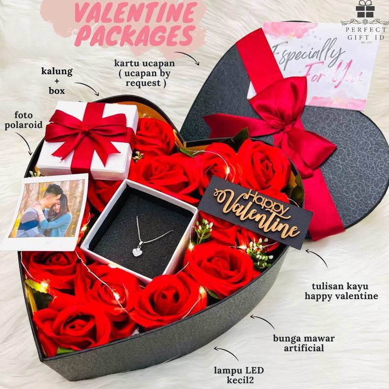 

DISKON! Kado Ulang Tahun Kado Anniversary Hadiah Ulang Tahun Hadiah Anniversary Box Love Bunga Box Isi Kalung