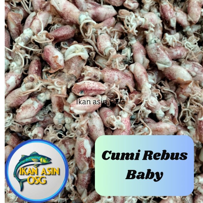 

Ikan Asin Baby Cumi / Cumi Asin / Cumi Rebus 78 berat 500gram