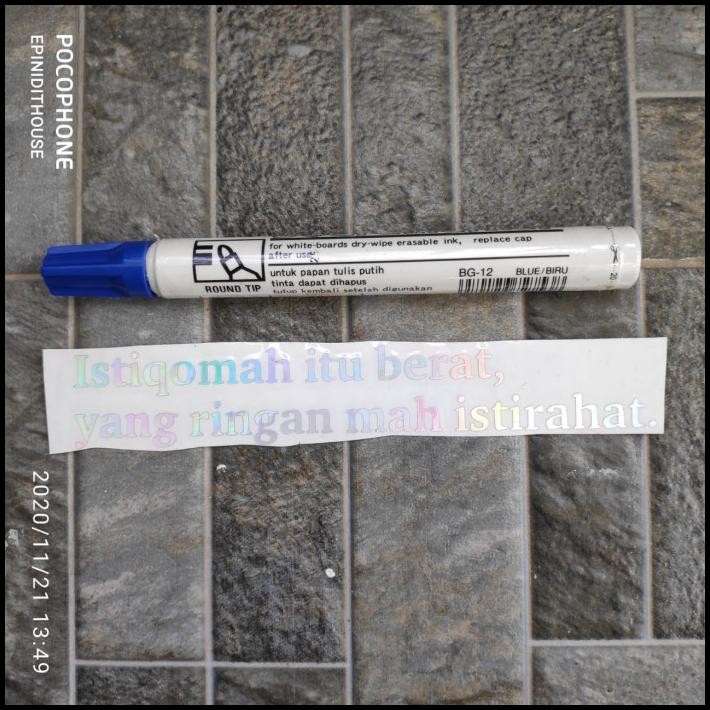 

DISKON STIKER HOLOGRAM ISTIQOMAH BERAT MOTOR MOBIL LAPTOP SEPEDA KATA HUMOR !!