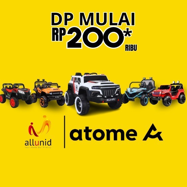 Terlaris Mainan Anak Mobil Aki Jeep ROCKY BAN KARET - VOLTA 5008