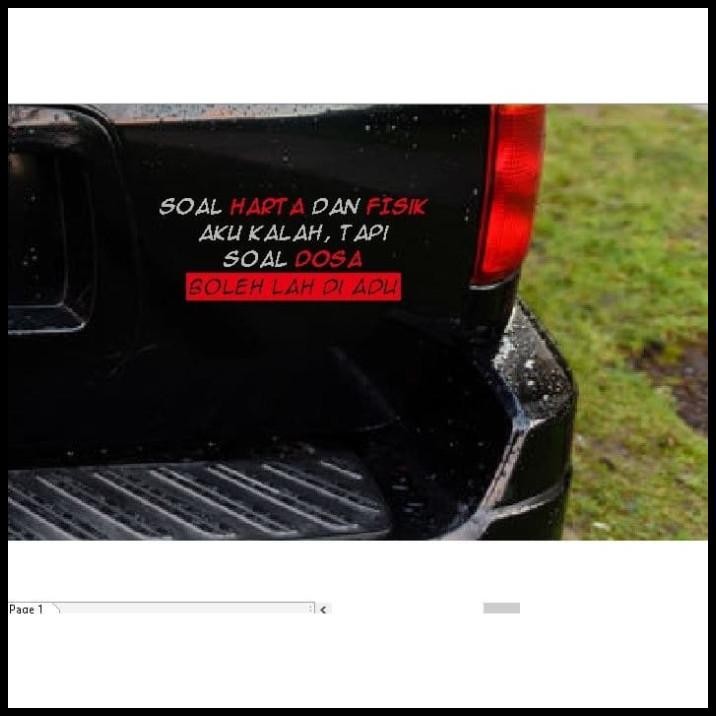 

BEST DEAL STIKER SOAL HARTA FISIK KATA KALIMAT TULISAN LUCU HUMOR TRUK MOBIL CAR !
