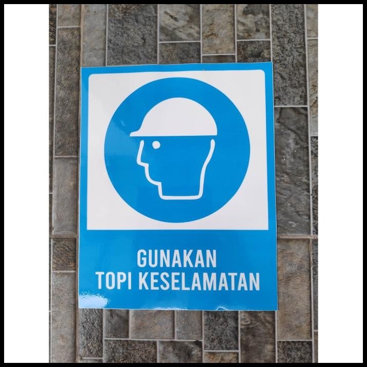 

DISKON STIKER VINYL GUNAKAN TOPI HELM SAFETY HIMBAUAN KESELAMATAN KERJA PABRI !!!!!!