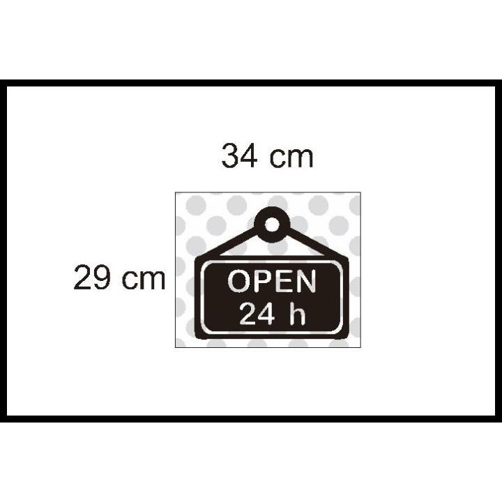

TERMURAH STIKER OPEN 24 HOURS JAM OPERASIONAL TOKO WARNET CAFE SIGNAGE STICKER