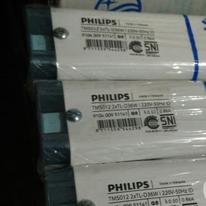 Philips Kap Lampu Tl 2 X 36 Watt Balak Simbat Tms 012 Putih