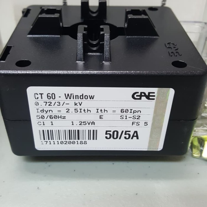 Ct 50/5A Gae Current Transformer Gae Ct 50/5A Ct60 Gae 50/5A Class 1