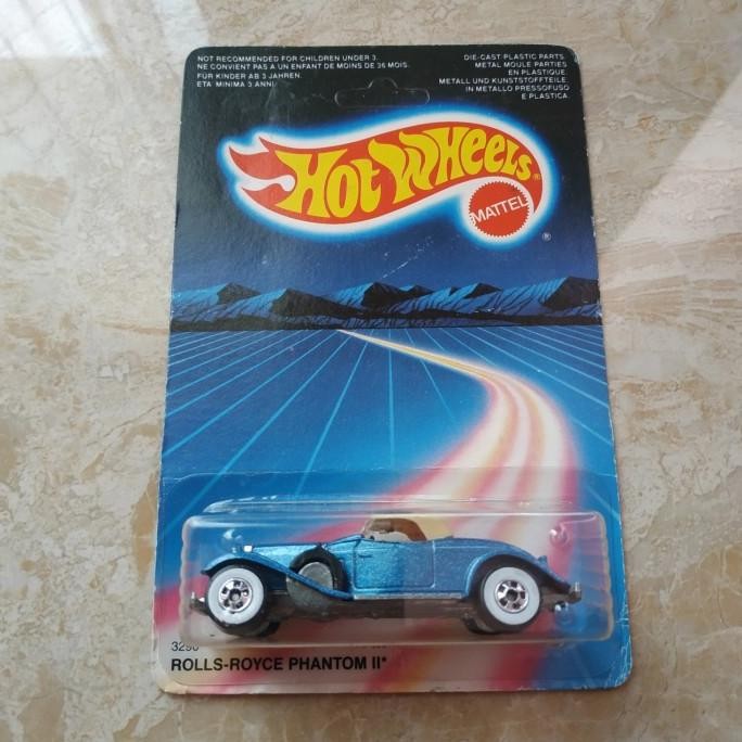 Hotwheels Rolls Royce Antik 1986 no Ferrari VHTF Unpunched card Murmer