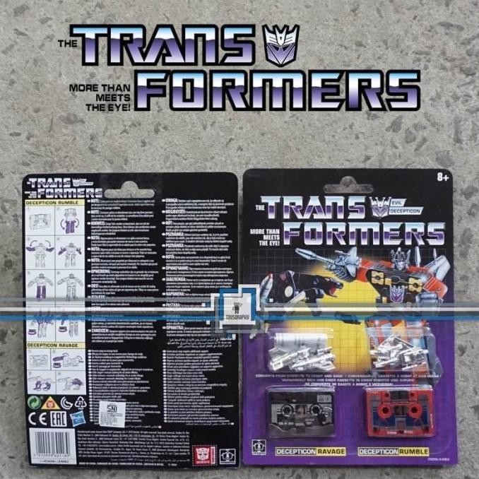 Transformers Vintage G1 - RAVAGE and RUMBLE Kaset Soundwave Encore