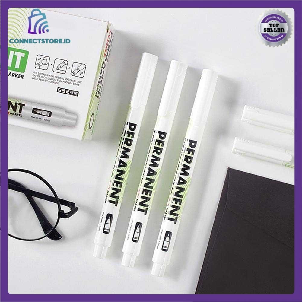 

Spidol Ban Permanen Oil Based Marker Waterproof 1mm 1PCS - Putih