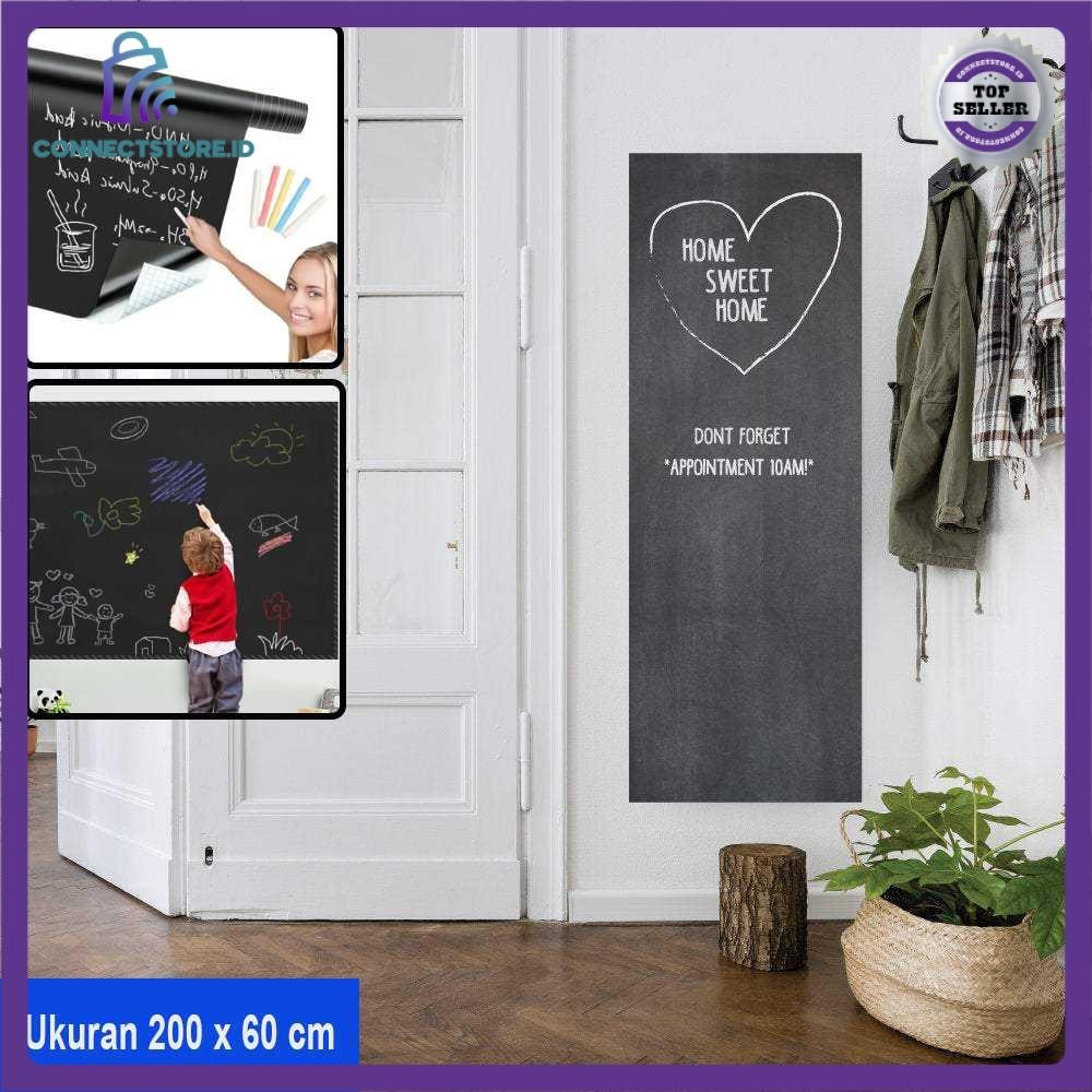 

Stiker Dinding Papan Tulis Kapur Flexible 200 X 60 Cm 513 Black