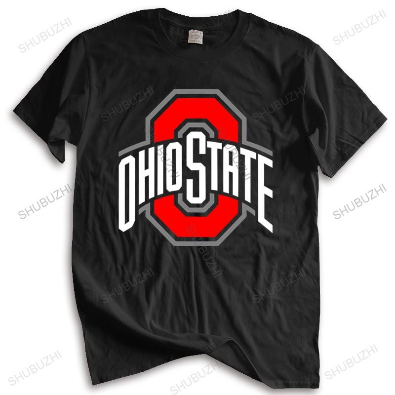 Kaos Katun Pria, Kaos Merek Musim Panas, Kaos Pria, 143 Ohio Script State Pride, Band Buckeye, Foot 
