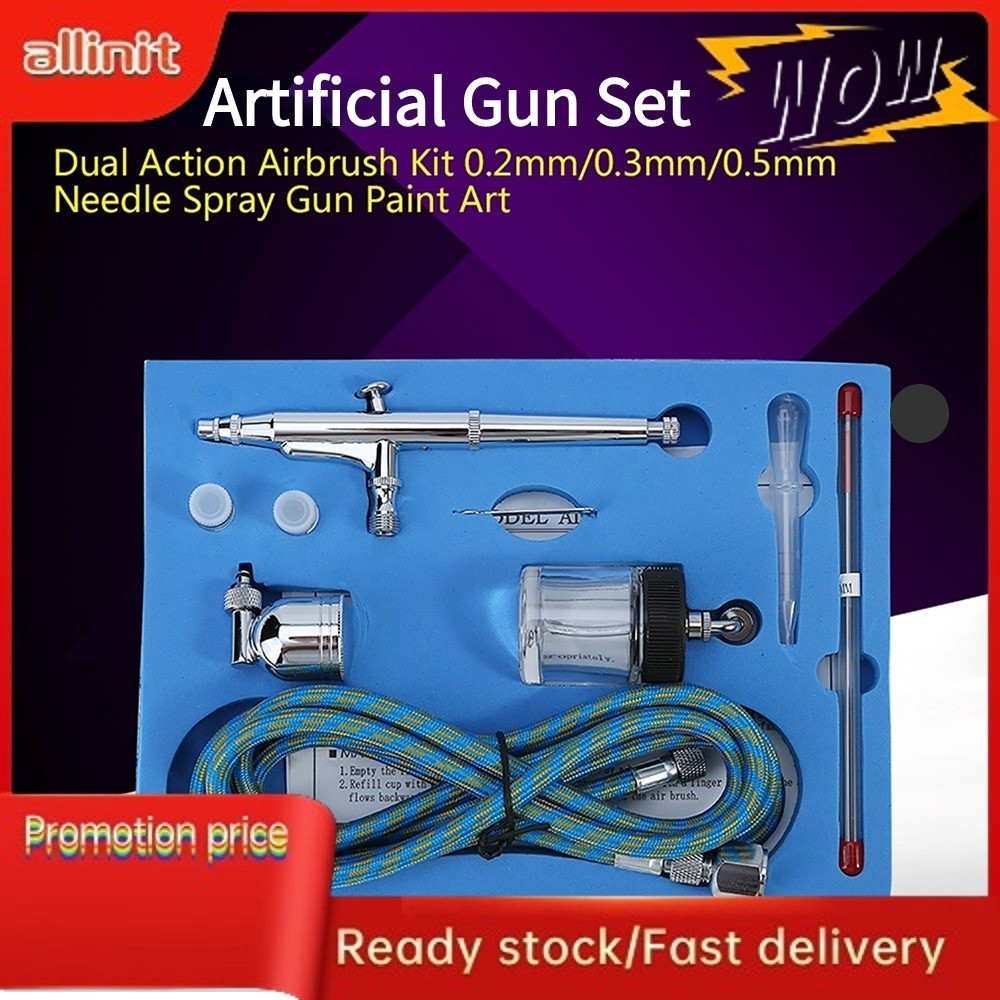 

[Stok Siap] Kit Airbrush Aksi Ganda Pistol Semprot Jarum Seni Cat |A2IjPhgP|