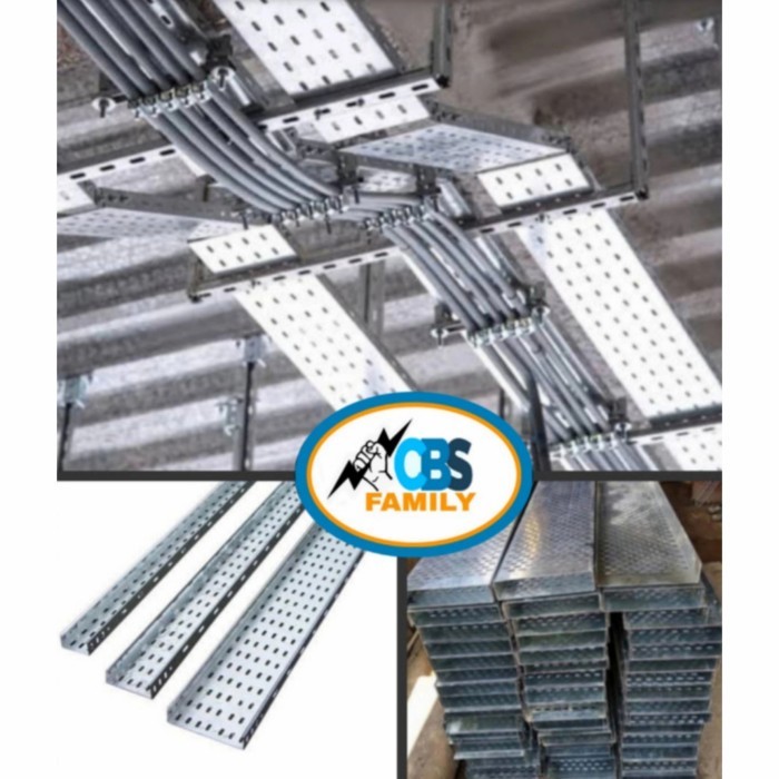 Kabel Tray 200X50 Tipe C Bahan Electro Galvanis / Kabel Trey 200X50