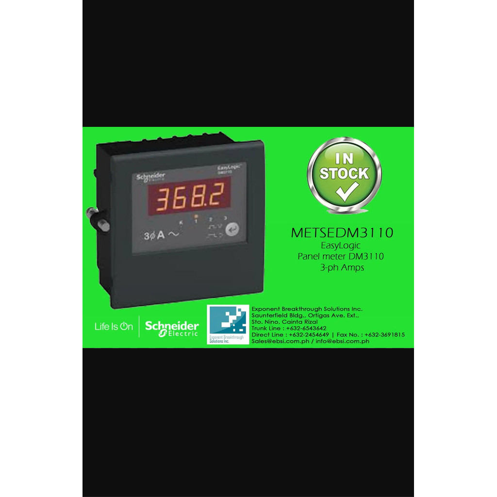 Ampere Meter Power Meter Schneider Metsedm3110 3Phase Metsedm3110