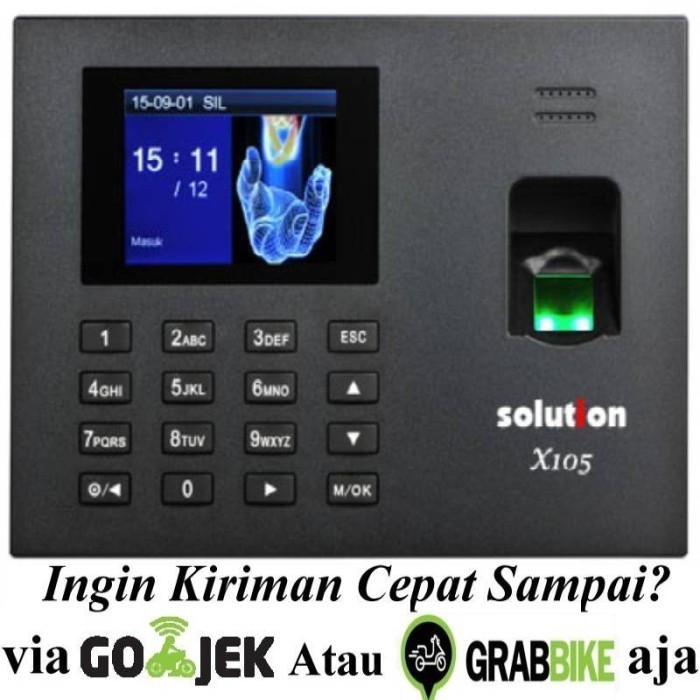 Solution X 105 Mesin Absensi Finger Print