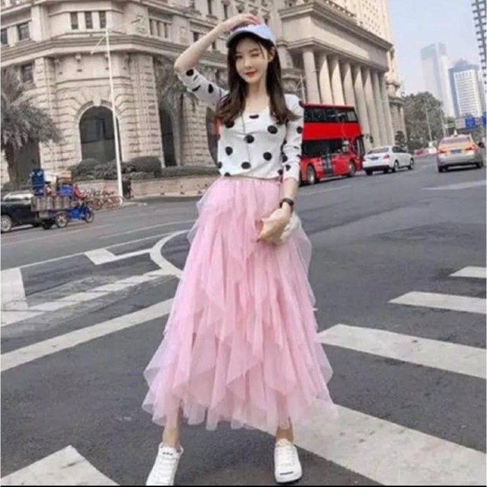 Rok Tutu Tile Tumpuk 3 Susun - Rok Tutu Tile Tumpuk 1337