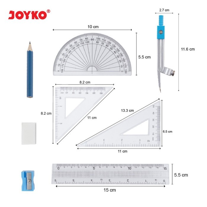 

Joyko Mathematical Set Ms-82 Jangka #Original