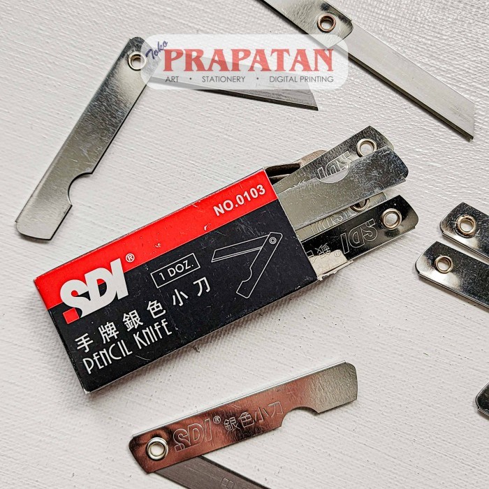 

Sdi Mini Cutter Pencil Knife 0103 Pisau Lipat Alat Potong #Original