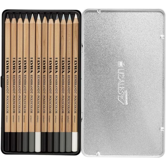 

Lyra Rembrandt Polycolor Pencils Set 12C Tin Box Pensil Warna Set #Original