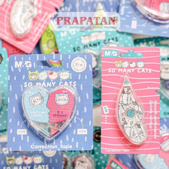 

M&G So Many Cats Correction Tape Tip Ex Kertas #Original