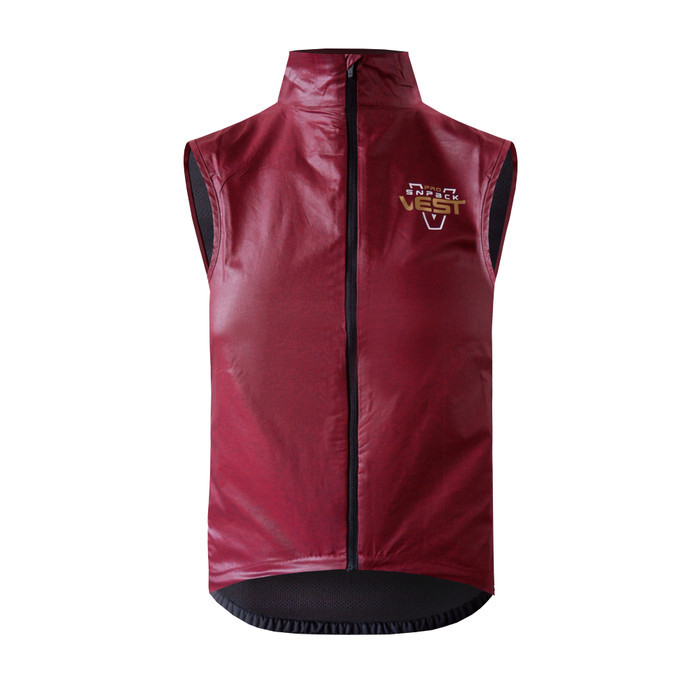 Jaket Rompi Sepeda Parasut Snapba/Vest/Rompi Pria Wanita -Maroon