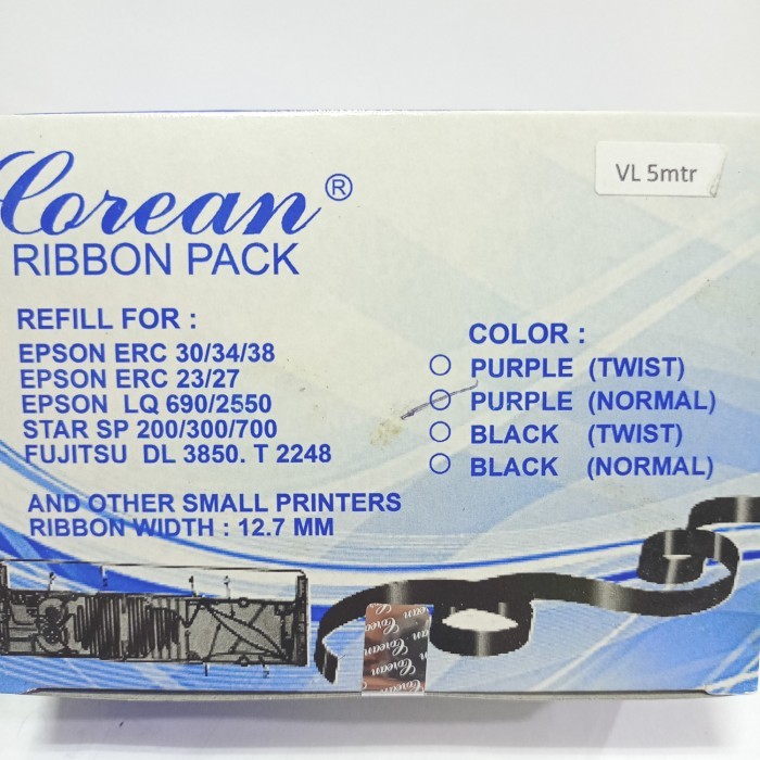 

Ribbon Pack Corean For Epson Erc 30/34 #Original