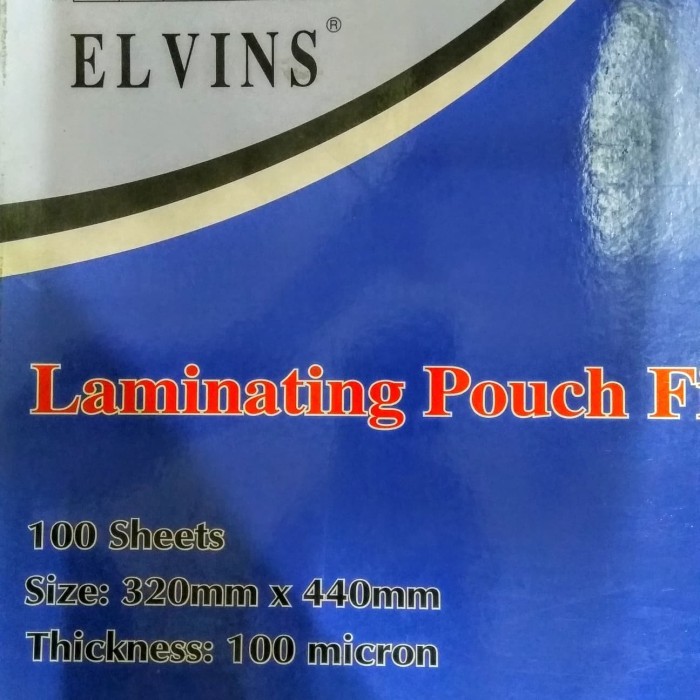 

Laminating Pouch A3 Elvins 100 Micron. #Original