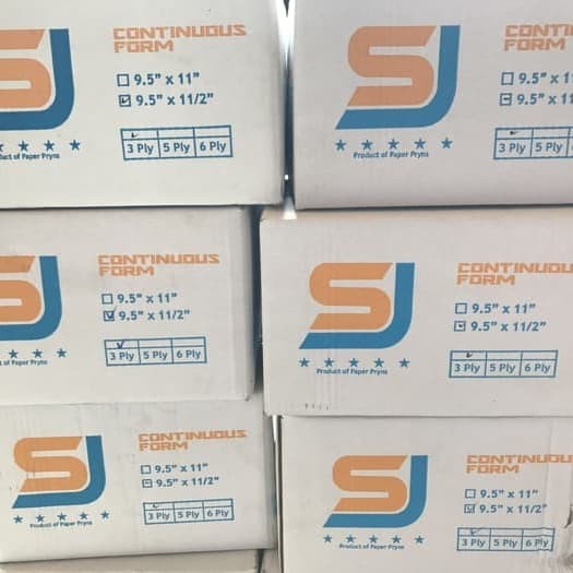 

Continuous Form 9 1/2 X 11 5 Ply Warna Sj #Original