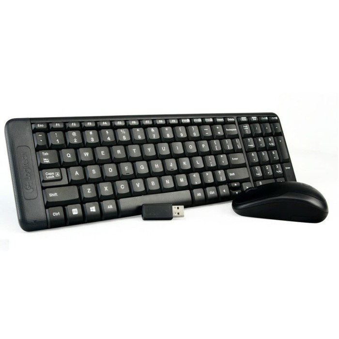 

Logitech Mk220 Wireless Combo Mouse And Keyboard Komputer #Original