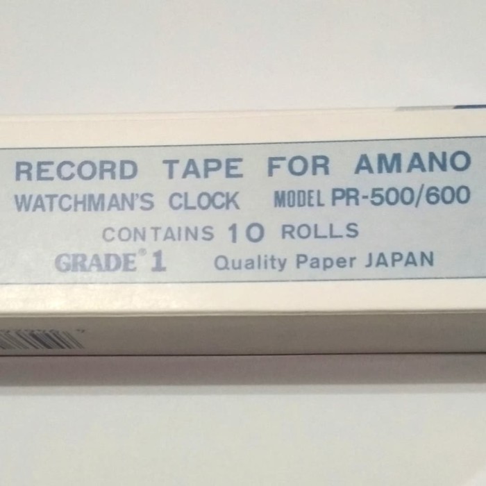 

Record Tape Compatible Amano Pr 500/600 #Original