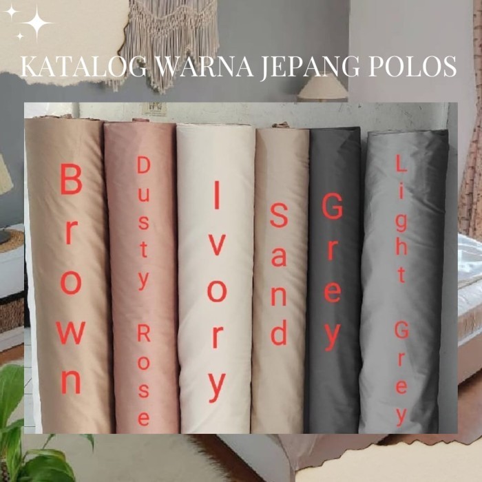 Bedcover Sprei Katun Jepang Polos Uk 160X200 180X200