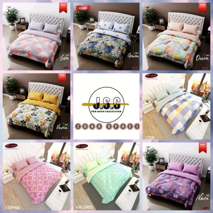 Bedcover Set My Love Ukuran 160X200 T30