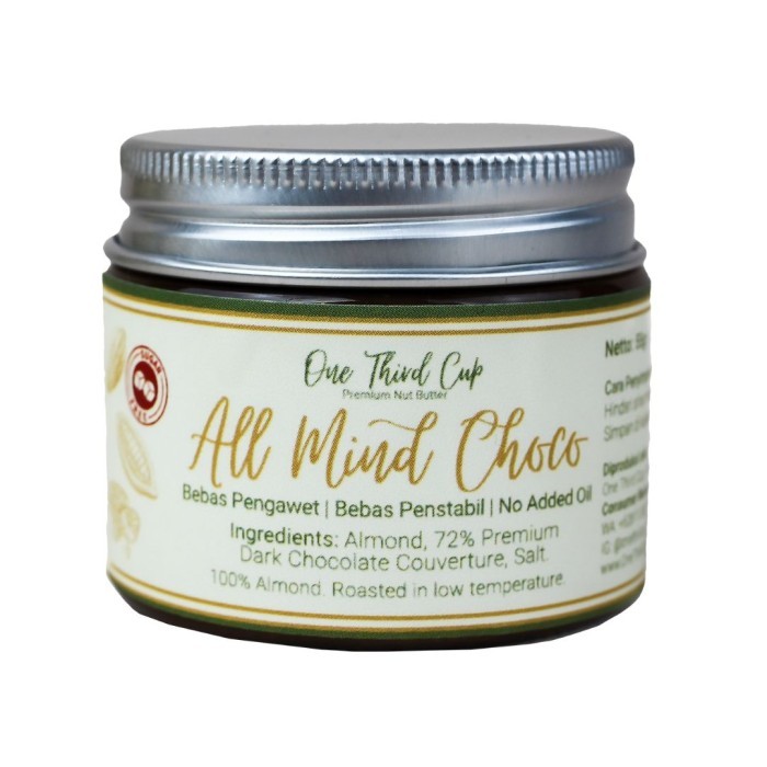

Ready Premium Almond Choco Butter - All Mind Choco - BEBAS GULA 100% Almond - Selai Kacang Sehat