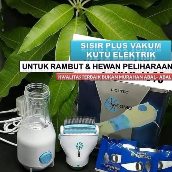 Sisir Vakum Elektrik V-COMB Penghilang Kutu Rambut Dan Telur Kutu GT