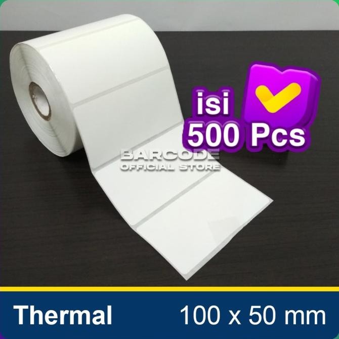 

Sale Label Thermal 100 X 50 (1 Line) Kertas Stiker Barcode 100X50 Mm 500Pcs