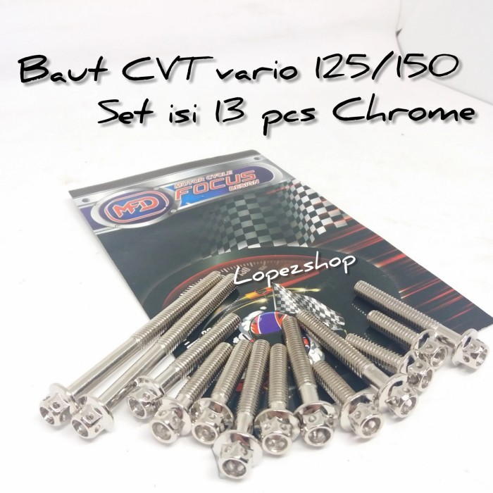 Baut Cvt Vario 125/150 Chrome Baut Probolt Cvt Honda Vario