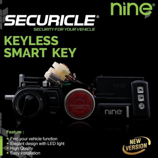 KEYLESS REMOTE SECURICLE 9NINE LUMINOS NMAX OLD PLUG AND PLAY