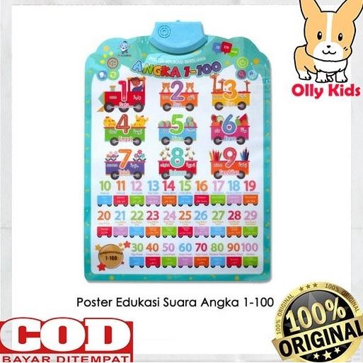

OLLYKIDS Mainan Edukasi anak Poster Huruf Dan Hewan Poster Suara Digital BS88