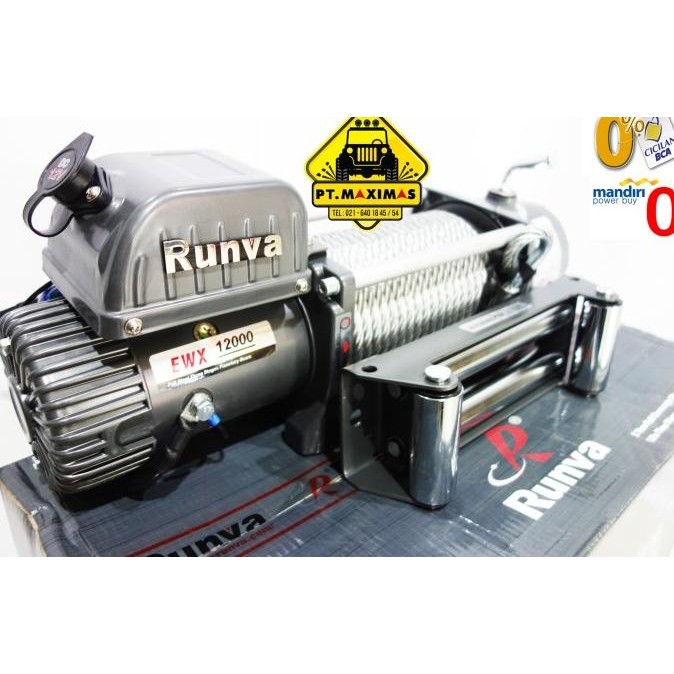 RUNVA Electric Winch EWX-12000 24 VOLT Kapasitas 5,4 ton