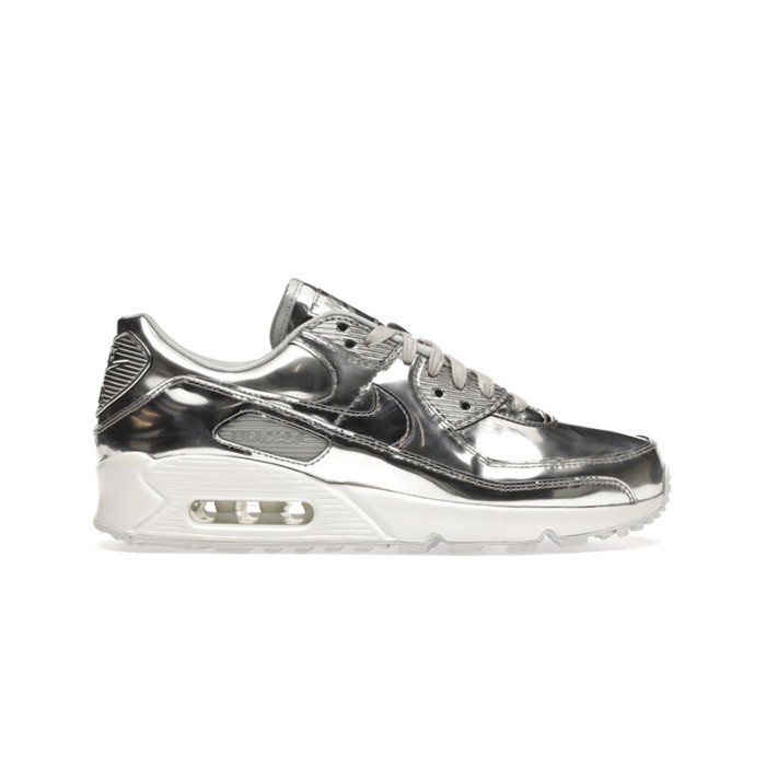 NIKE Air Max 90 Metallic Pack Silver Sepatu Pria - CQ6639001 - Size 36