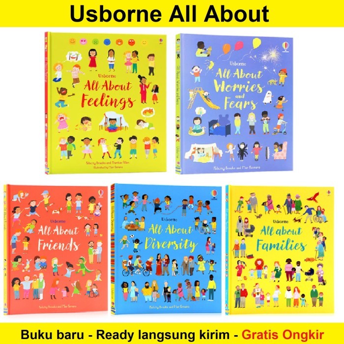 Buku All About Feelings Series Usborne Hardcover Bahasa Inggris