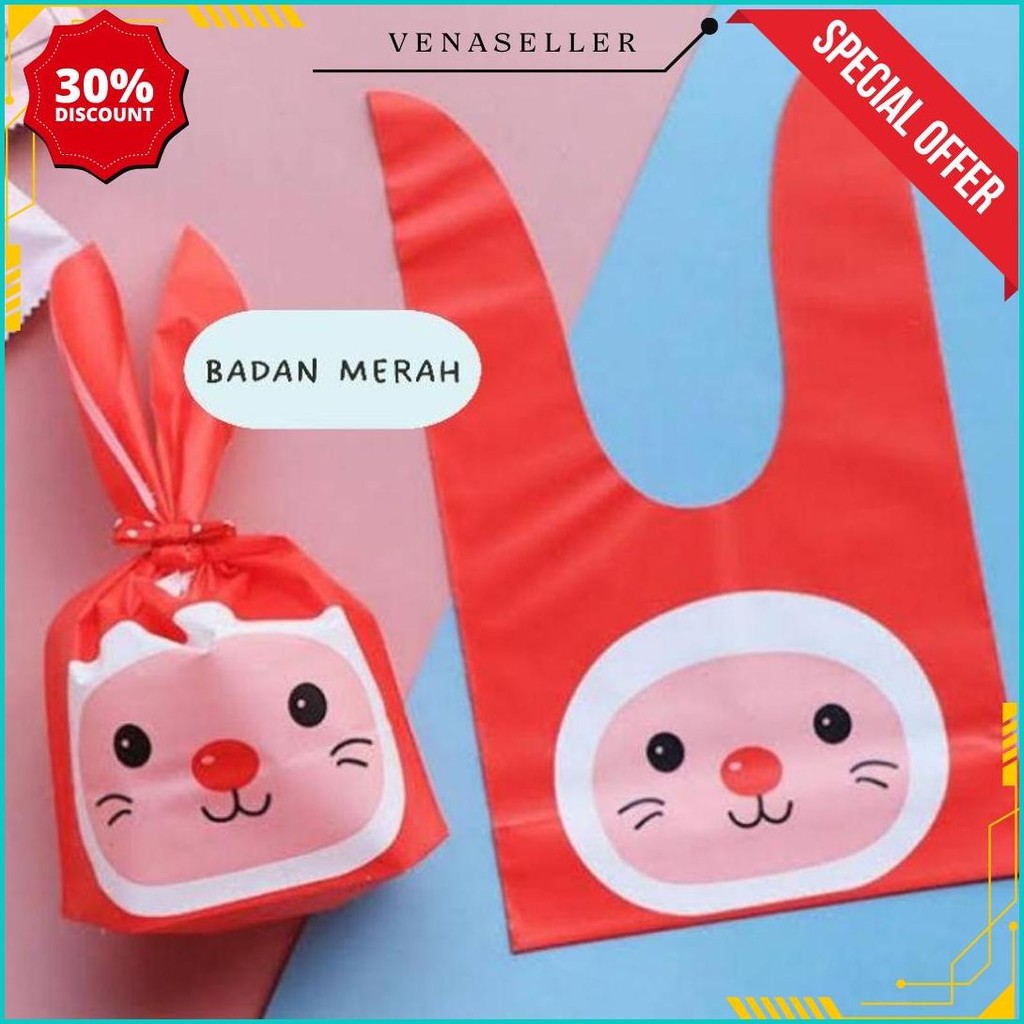 

Plastik Souvenir Ulang Tahun Kelinci Bingkisan Snack Permen Medium [Isi 10 Pcs] Bisa Cod