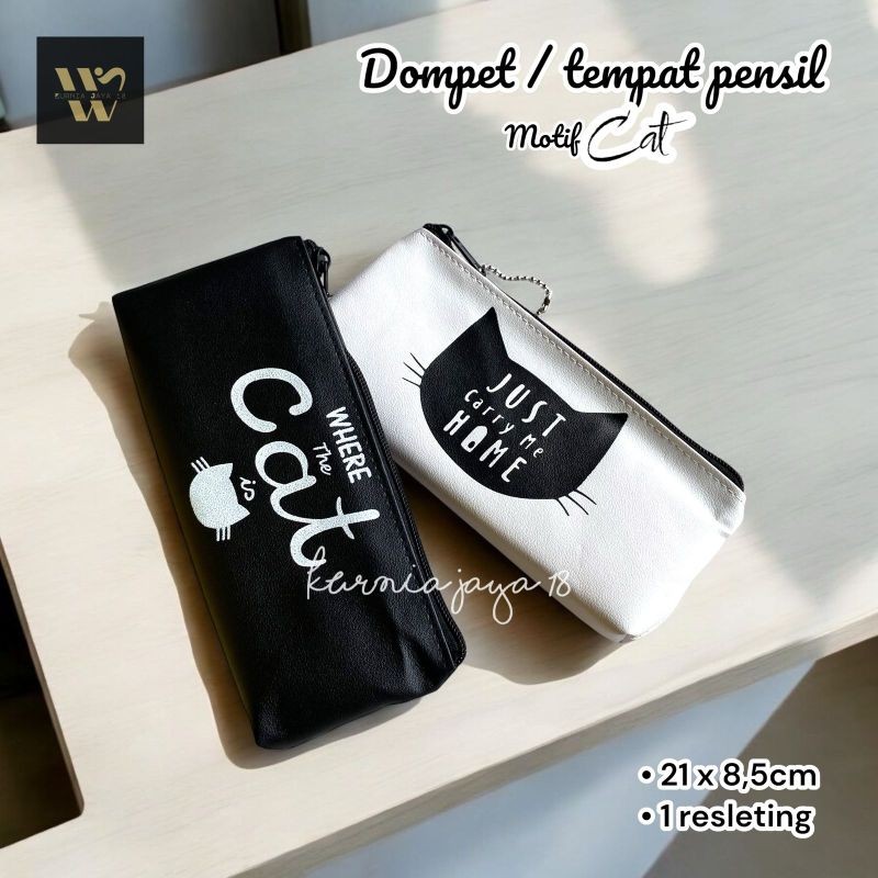 

Dompet / Tepak Tempat Pensil 1 Resleting Motif Cat Kucing Ukuran 21x8,5cm