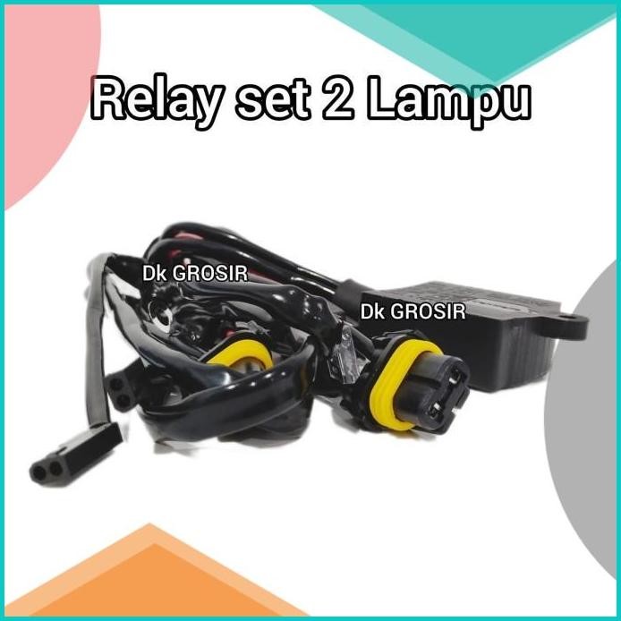 Kabel Relay set Lampu HID Projie Projector Biled LED H4 Motor Mobil 11