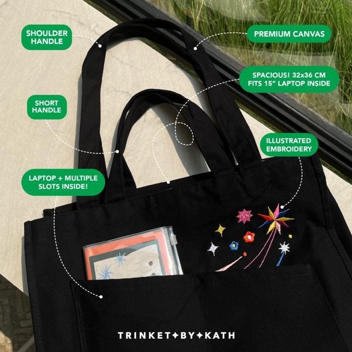 Tote Bag / Tas Kanvas / Canvas Waterproof / Tas Laptop