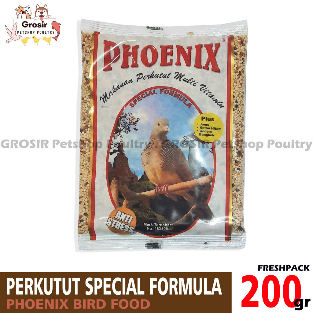PHOENIX BURUNG PERKUTUT PAKAN HARIAN  PLATINUM MIX GABAH BANGKOK GODEM KETAN HITAM MILET