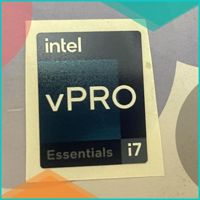 Sticker stiker logo intel Core i7 vPRO Essentials gen12/13 original 11