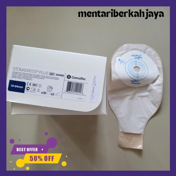 

CONVATEC STOMADRESS PLUS OPAQUE / KANTONG KOLOSTOMI COKLAT 420590 LEBIH HEMAT